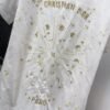 DIOR Spring/Summer new gold thread pattern embroidered short-sleeved T-shirt
