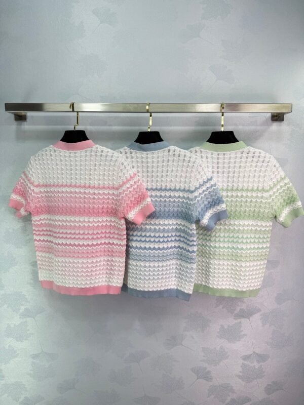 Chanel 2025 Summer New V-neck Short Sleeve Cardigan High Quality