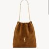 YSL POCHON Large garbage bag Suede material Official website 1:1 Size: 34×41×5cm