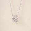 Bulgari snake bone necklace full of diamonds V gold material high quality necklace
