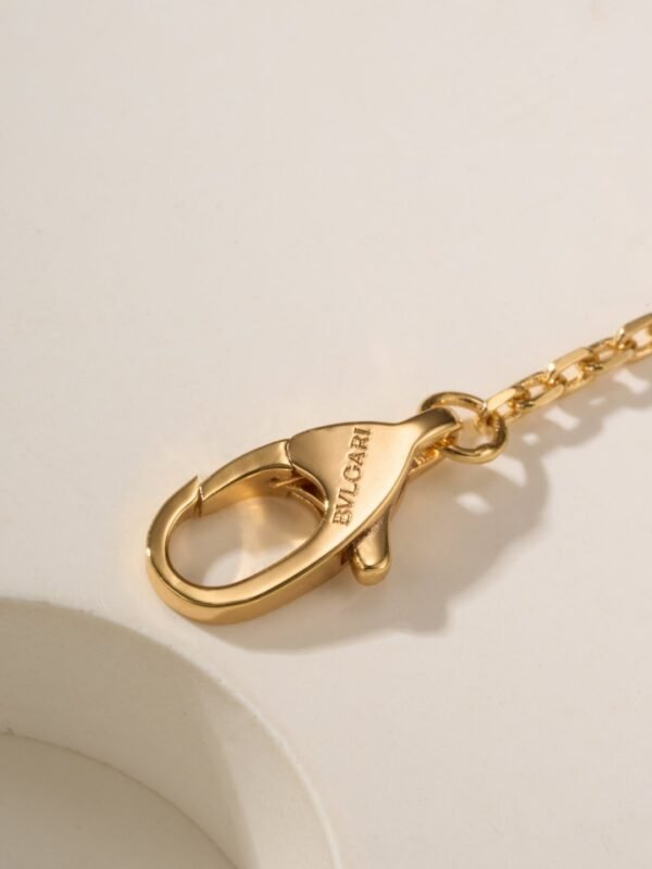 Bulgari snake bone necklace full of diamonds V gold material high quality necklace