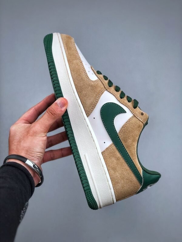 Nike Air Force 1’07 Low White Brown Green Air Force One Low-top Casual Sneakers