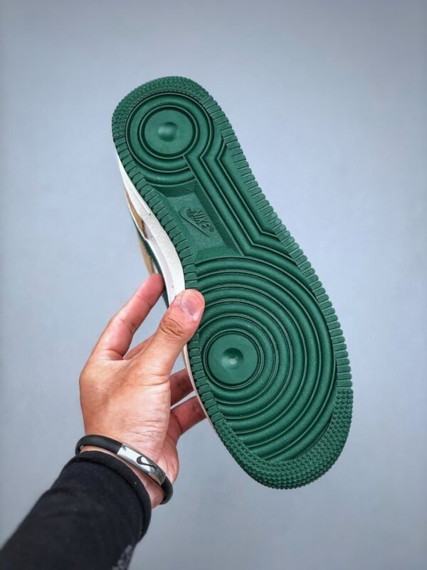 Nike Air Force 1’07 Low White Brown Green Air Force One Low-top Casual Sneakers