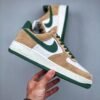 Nike Air Force 1’07 Low White Brown Green Air Force One Low-top Casual Sneakers