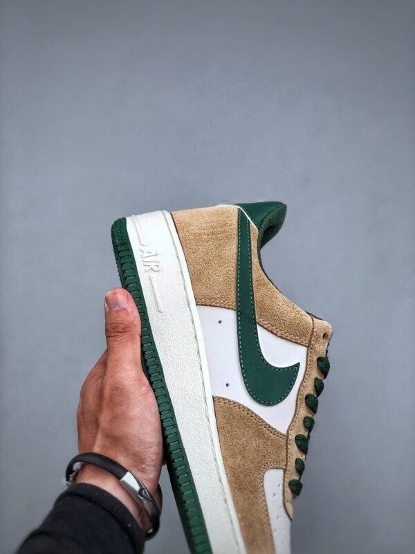 Nike Air Force 1’07 Low White Brown Green Air Force One Low-top Casual Sneakers