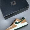 Nike Air Force 1’07 Low White Brown Green Air Force One Low-top Casual Sneakers