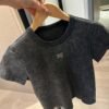 Alexander Wang Shiny crew neck T-shirt
