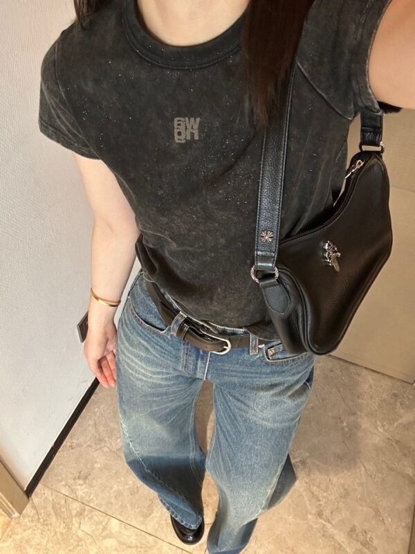 Alexander Wang Shiny crew neck T-shirt