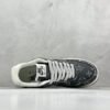 Nike & Louis Vuitton Joint Black Denim Air Force One Low-Top Casual Sneakers