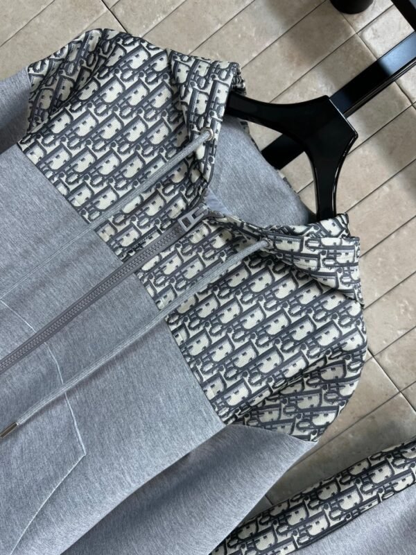 DIOR autumn new casual hooded sweatshirt + drawstring casual pants set high-quality clothing