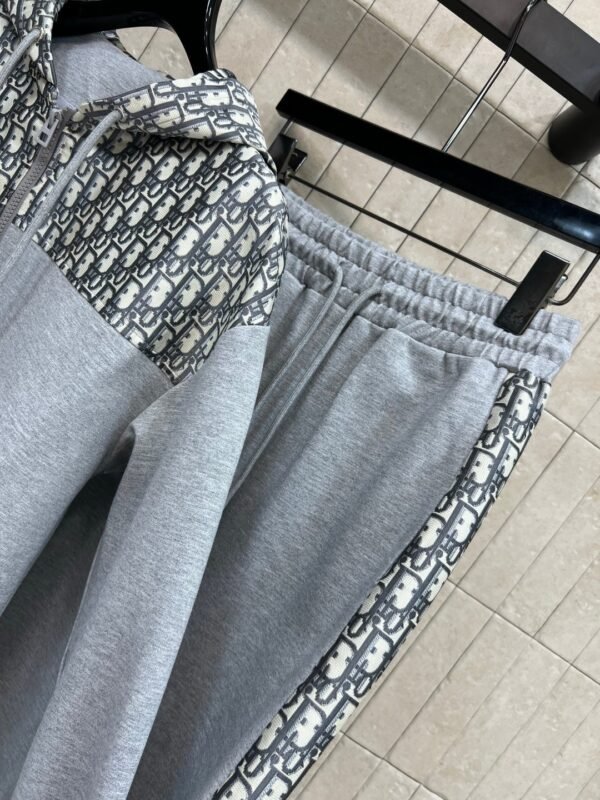 DIOR autumn new casual hooded sweatshirt + drawstring casual pants set high-quality clothing