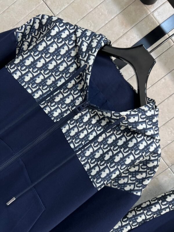 DIOR autumn new casual hooded sweatshirt + drawstring casual pants set high-quality clothing