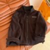 MIUMIU autumn and winter polar fleece jacket chocolate color high quality jacket winter essential