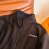 MIUMIU autumn and winter polar fleece jacket chocolate color high quality jacket winter essential