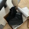 UGG autumn and winter new products height increase thick bottom double Velcro short boots pure wool