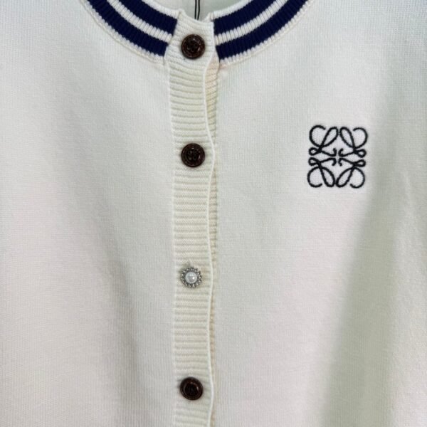 Loewe new autumn knitted cardigan classic logo embroidery soft and comfortable high-quality clothing