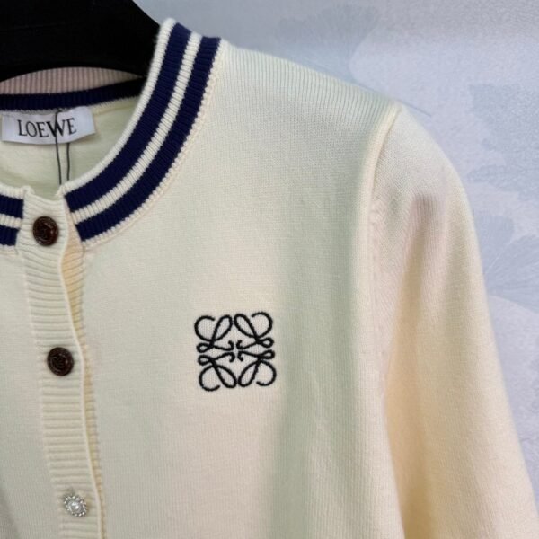 Loewe new autumn knitted cardigan classic logo embroidery soft and comfortable high-quality clothing