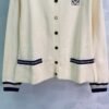 Loewe new autumn knitted cardigan classic logo embroidery soft and comfortable high-quality clothing