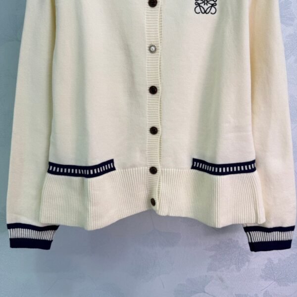 Loewe new autumn knitted cardigan classic logo embroidery soft and comfortable high-quality clothing