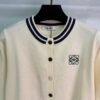 Loewe new autumn knitted cardigan classic logo embroidery soft and comfortable high-quality clothing