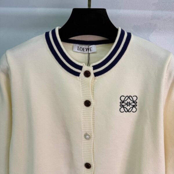 Loewe new autumn knitted cardigan classic logo embroidery soft and comfortable high-quality clothing