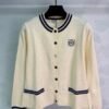 Loewe new autumn knitted cardigan classic logo embroidery soft and comfortable high-quality clothing