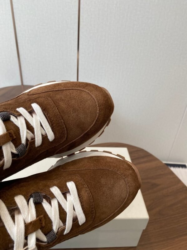 Brunello Cucinelli New wool casual shoes upper suede material lining wool material high-end version