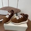 Brunello Cucinelli New wool casual shoes upper suede material lining wool material high-end version