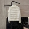 Moncler stand collar long sleeve knitted sleeve 90% white goose down down jacket