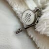 Moncler stand collar long sleeve knitted sleeve 90% white goose down down jacket