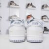 Nike & Louis Vuitton joint casual shoes white and gray stitching denim hook shoes Premium version