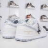 Nike & Louis Vuitton joint casual shoes white and gray stitching denim hook shoes Premium version