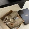 UGG New Autumn/Winter Men’s Lace-up G-Letter Wool Ankle Boots with Wool Lining