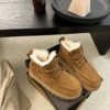UGG New Autumn/Winter Men’s Lace-up G-Letter Wool Ankle Boots with Wool Lining