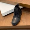 Hermès high-top casual sneakers made of calfskin leather