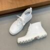 Hermès high-top casual sneakers made of calfskin leather