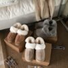 UGG autumn and winter new three-wear wool slippers sole thickness 4cm Wool material