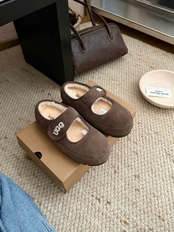 UGG New winter Mary Jane velvet shoes with wool lining
