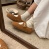 UGG New winter Mary Jane velvet shoes with wool lining