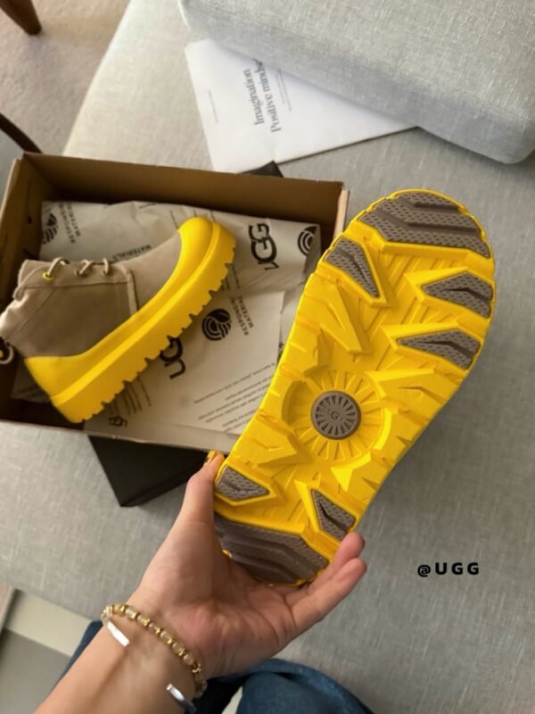 UGG New Winter Thick-Soled Lace-Up Boots with Colorful Shell Upper and Wool Lining