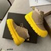 UGG New Winter Thick-Soled Lace-Up Boots with Colorful Shell Upper and Wool Lining