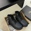 UGG autumn and winter new men’s cow leather wool work boots upper cow wax leather lining wool material