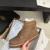 UGG autumn and winter new men’s cow leather wool work boots upper cow wax leather lining wool material