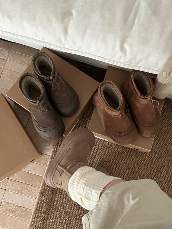 UGG Fall/Winter New Arrival Platform Drawstring Bread Boots