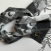 Marine Serre Jacquard Wool scarf 47×174cm