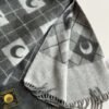 Marine Serre Jacquard Wool scarf 47×174cm