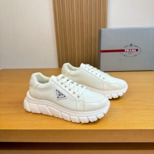PRADA Casual Sneakers, Premium Edition, Made of Calfskin