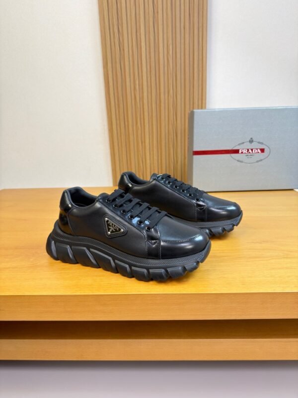 PRADA Casual Sneakers, Premium Edition, Made of Calfskin