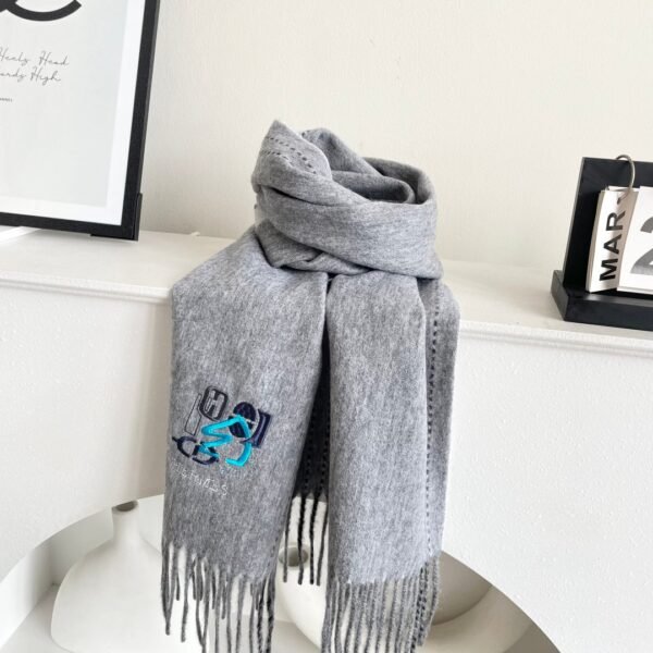 Hermès double-sided cashmere scarf, premium version, made of cashmere material, size: 32 x 180cm