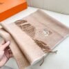 Hermès double-sided cashmere scarf, premium version, made of cashmere material, size: 32 x 180cm